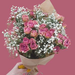 Bouquet rosas pitimini rosa